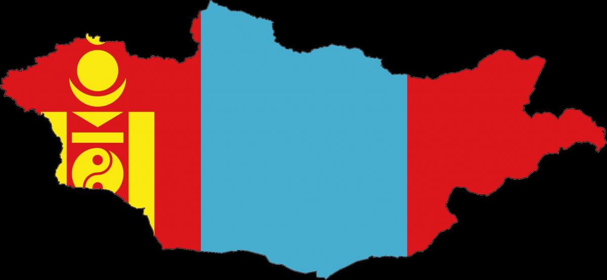 வரைபடம் மங்கோலியா கொடி