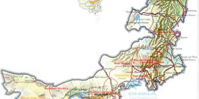 வெளி மங்கோலியா வரைபடம்