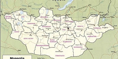 வரைபடம் மங்கோலியன் புல்வெளி