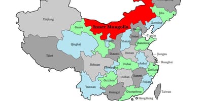 வரைபடம் மங்கோலியா பிராந்தியம்