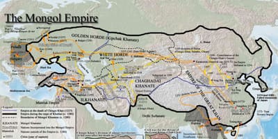 மங்கோலியன் வரலாறு வரைபடம்